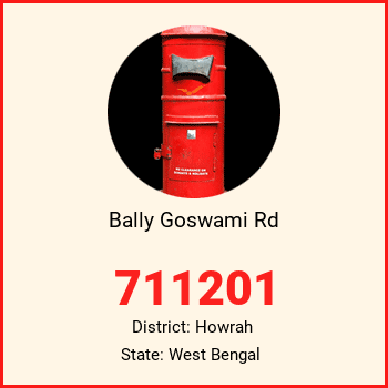 Bally Goswami Rd pin code, district Howrah in West Bengal