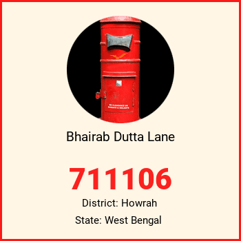 Bhairab Dutta Lane pin code, district Howrah in West Bengal