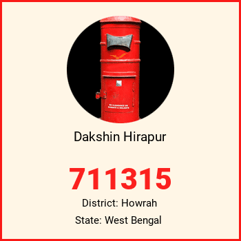 Dakshin Hirapur pin code, district Howrah in West Bengal