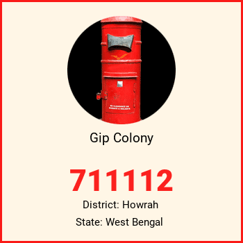 Gip Colony pin code, district Howrah in West Bengal