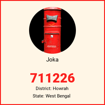 Joka pin code, district Howrah in West Bengal