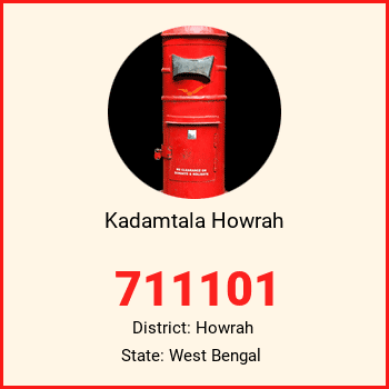 Kadamtala Howrah pin code, district Howrah in West Bengal