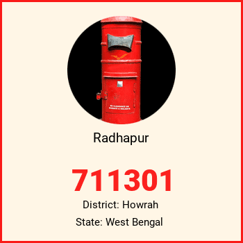Radhapur pin code, district Howrah in West Bengal