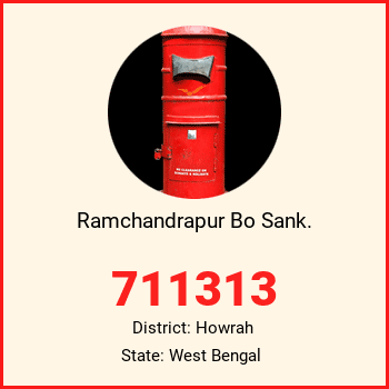 Ramchandrapur Bo Sank. pin code, district Howrah in West Bengal