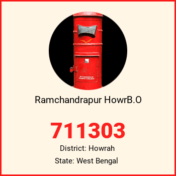 Ramchandrapur HowrB.O pin code, district Howrah in West Bengal
