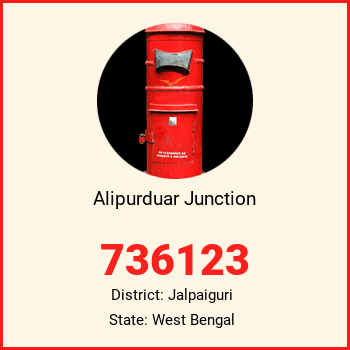 Alipurduar Junction pin code, district Jalpaiguri in West Bengal
