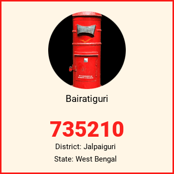 Bairatiguri pin code, district Jalpaiguri in West Bengal