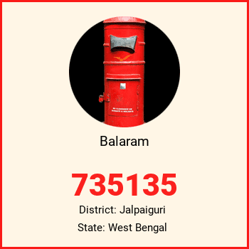 Balaram pin code, district Jalpaiguri in West Bengal