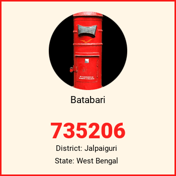 Batabari pin code, district Jalpaiguri in West Bengal