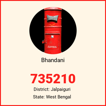 Bhandani pin code, district Jalpaiguri in West Bengal