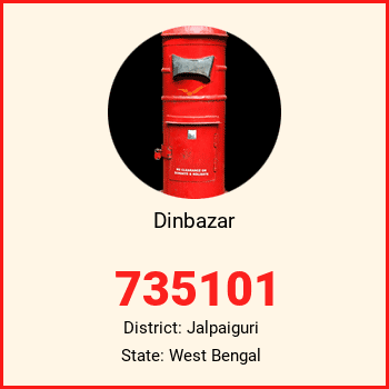 Dinbazar pin code, district Jalpaiguri in West Bengal