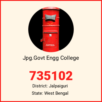 Jpg.Govt Engg College pin code, district Jalpaiguri in West Bengal