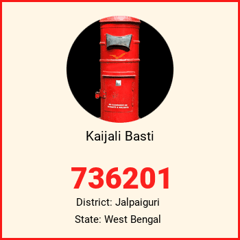 Kaijali Basti pin code, district Jalpaiguri in West Bengal