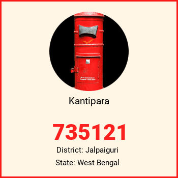 Kantipara pin code, district Jalpaiguri in West Bengal