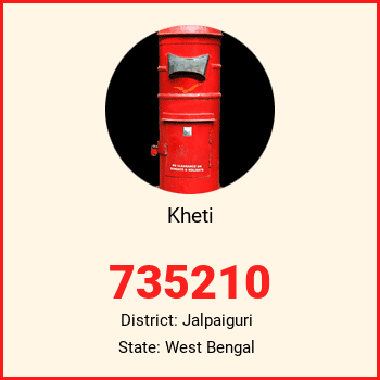 Kheti pin code, district Jalpaiguri in West Bengal