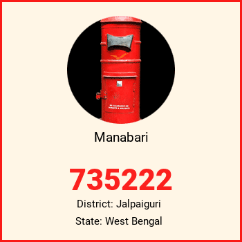 Manabari pin code, district Jalpaiguri in West Bengal