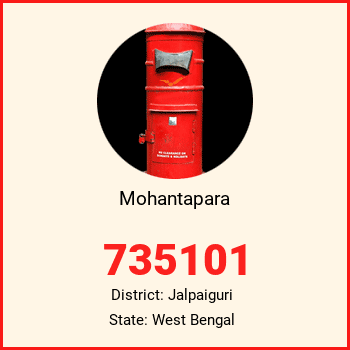 Mohantapara pin code, district Jalpaiguri in West Bengal