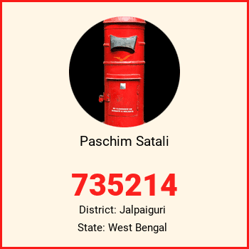 Paschim Satali pin code, district Jalpaiguri in West Bengal