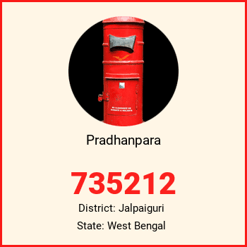 Pradhanpara pin code, district Jalpaiguri in West Bengal