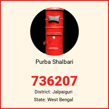 Purba Shalbari pin code, district Jalpaiguri in West Bengal