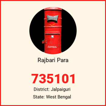 Rajbari Para pin code, district Jalpaiguri in West Bengal