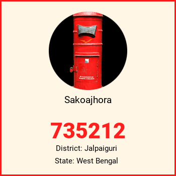 Sakoajhora pin code, district Jalpaiguri in West Bengal