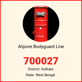 Alipore Bodyguard Line pin code, district Kolkata in West Bengal