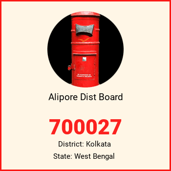 Alipore Dist Board pin code, district Kolkata in West Bengal