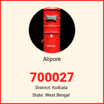 Alipore pin code, district Kolkata in West Bengal
