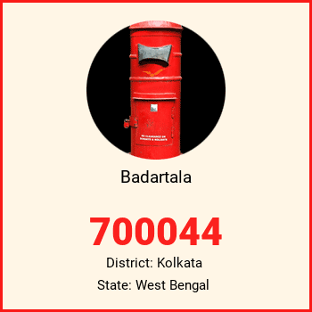 Badartala pin code, district Kolkata in West Bengal