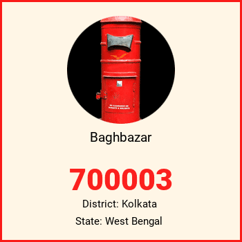 Baghbazar pin code, district Kolkata in West Bengal