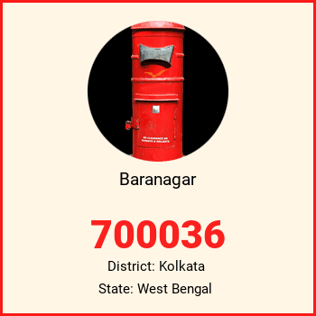 Baranagar pin code, district Kolkata in West Bengal