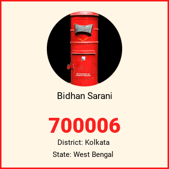 Bidhan Sarani pin code, district Kolkata in West Bengal