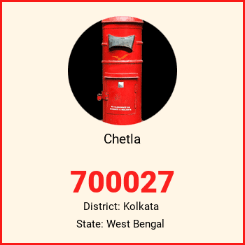 Chetla pin code, district Kolkata in West Bengal