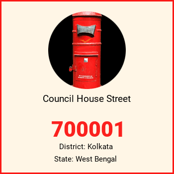 Council House Street pin code, district Kolkata in West Bengal