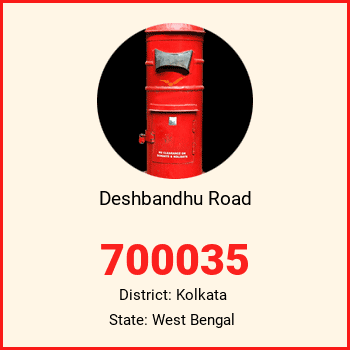 Deshbandhu Road pin code, district Kolkata in West Bengal