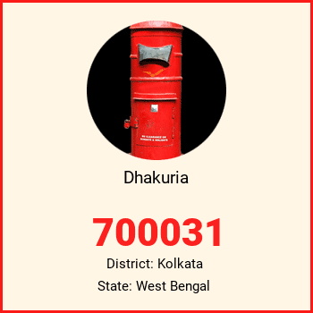Dhakuria pin code, district Kolkata in West Bengal