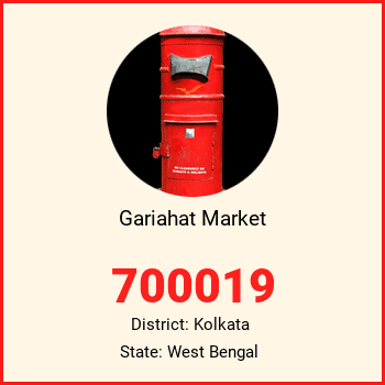 Gariahat Market pin code, district Kolkata in West Bengal