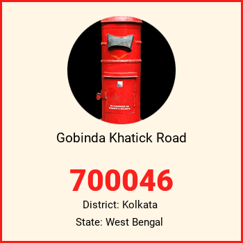 Gobinda Khatick Road pin code, district Kolkata in West Bengal