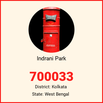 Indrani Park pin code, district Kolkata in West Bengal