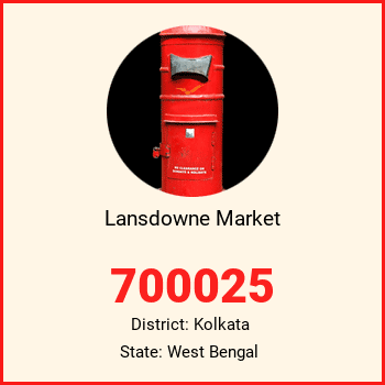 Lansdowne Market pin code, district Kolkata in West Bengal