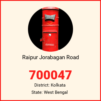 Raipur Jorabagan Road pin code, district Kolkata in West Bengal