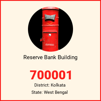 Reserve Bank Building pin code, district Kolkata in West Bengal