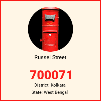 Russel Street pin code, district Kolkata in West Bengal