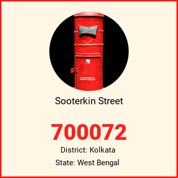 Sooterkin Street pin code, district Kolkata in West Bengal