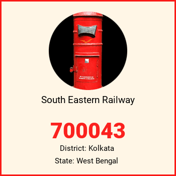 South Eastern Railway pin code, district Kolkata in West Bengal
