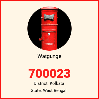 Watgunge pin code, district Kolkata in West Bengal