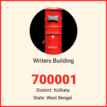 Writers Building pin code, district Kolkata in West Bengal
