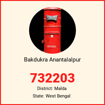Bakdukra Anantalalpur pin code, district Malda in West Bengal