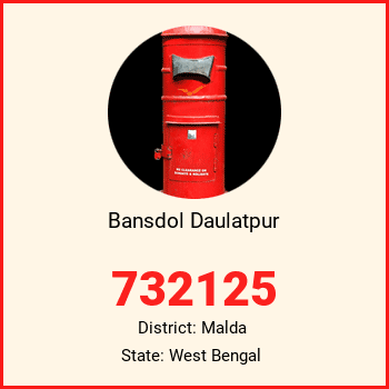 Bansdol Daulatpur pin code, district Malda in West Bengal